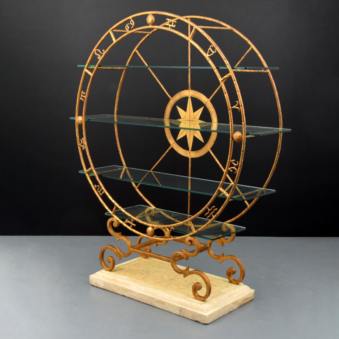 Compass Rose & Zodiac Vitrine Attributed to Hermes